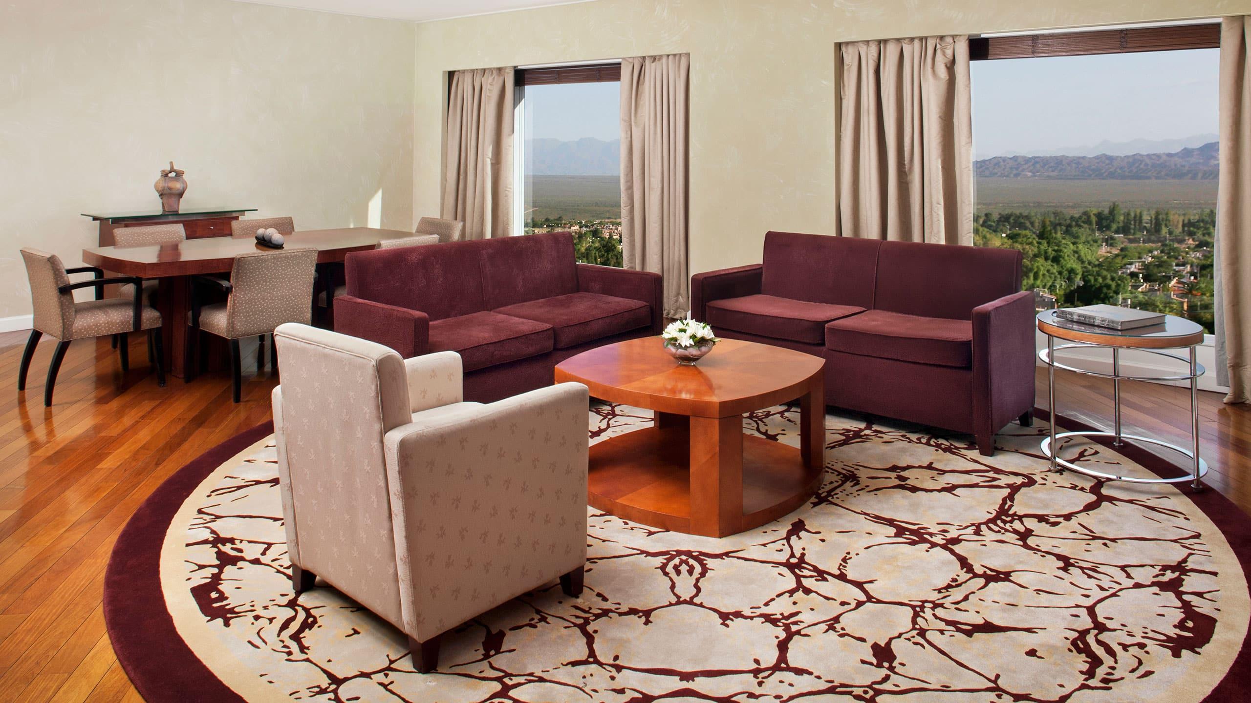 Park Hyatt Mendoza Hotel, Casino & Spa מראה חיצוני תמונה A living room