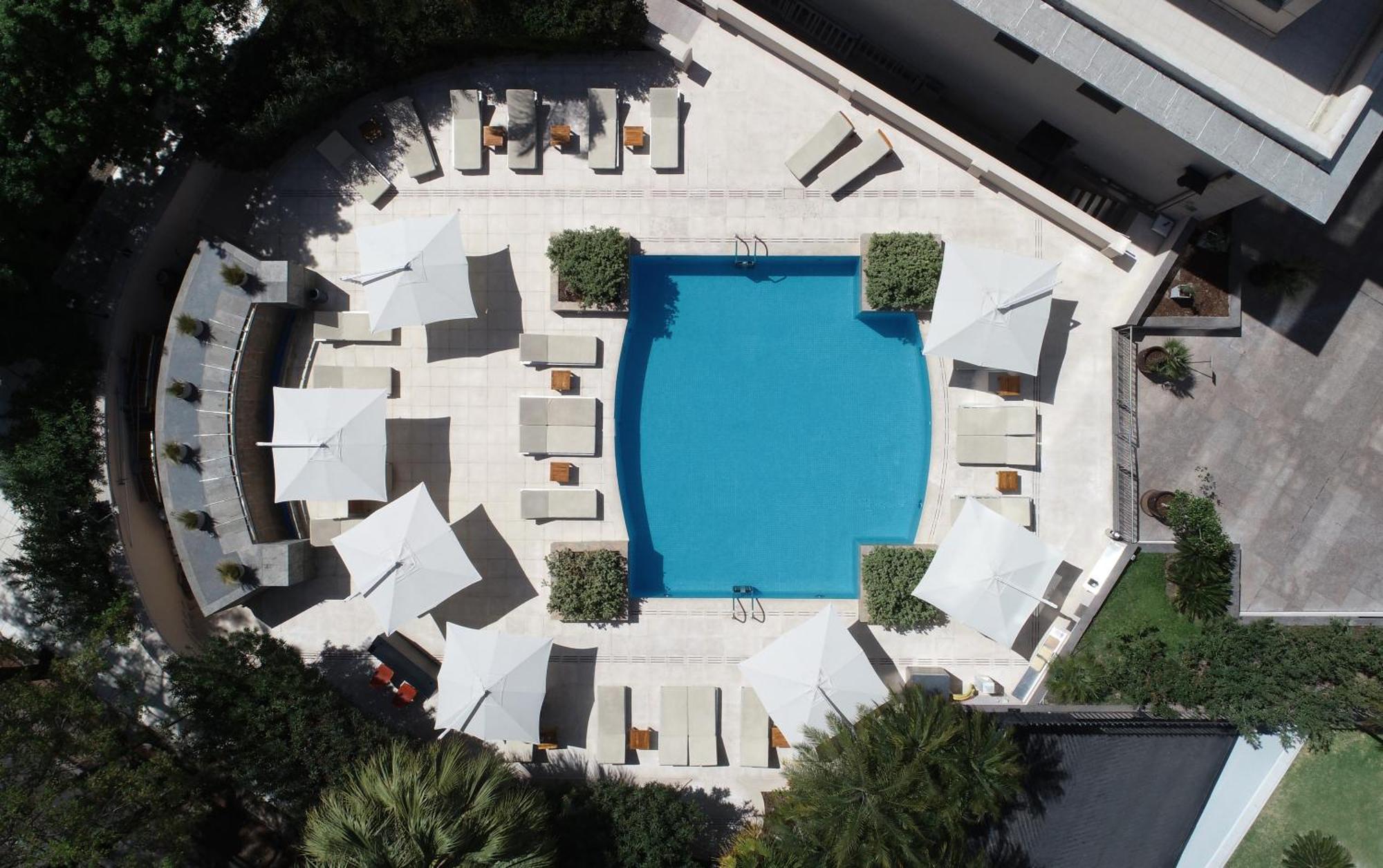 Park Hyatt Mendoza Hotel, Casino & Spa מראה חיצוני תמונה Aerial view of the pool