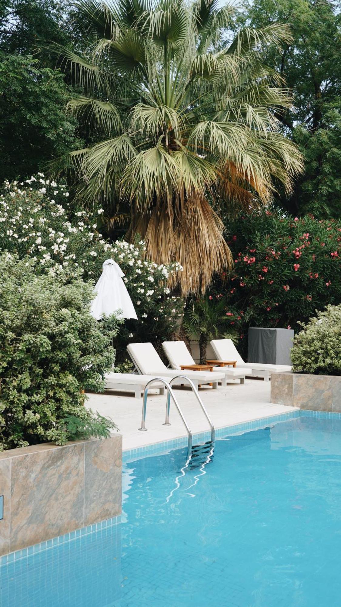 Park Hyatt Mendoza Hotel, Casino & Spa מראה חיצוני תמונה A poolside garden